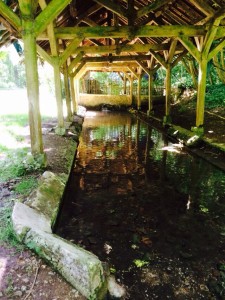 the old covered 'well' where clothes were washed